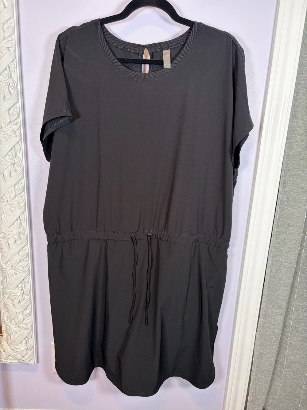 Hyba Lightweight Activewear Athletic Built in Shorts Stretch Waist Casual Dress